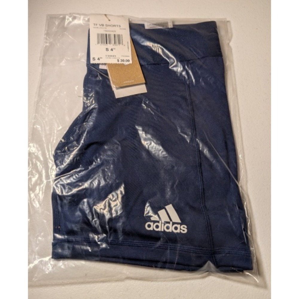Adidas Women's TF VB Compression Shorts Navy Blue Size S New with Tags - Picture 3 of 3